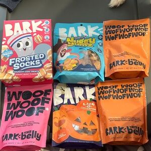 Bark Dog Treats Variety Pack - Pink, Blue, Orange